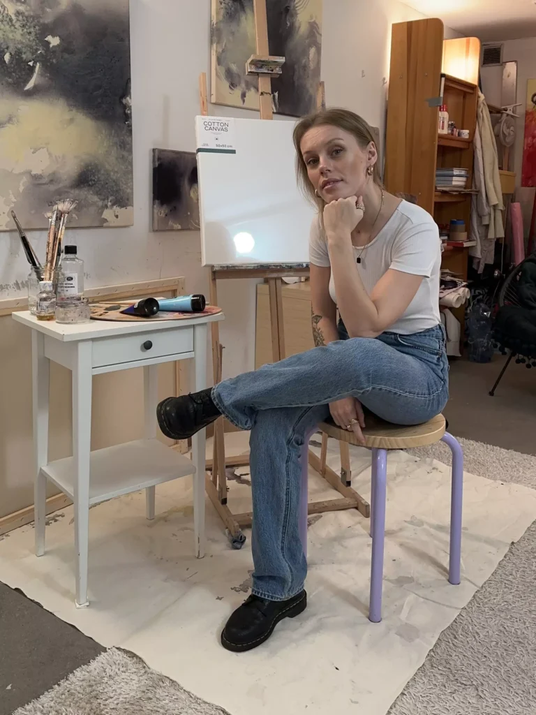 nat liszewska w pracowni